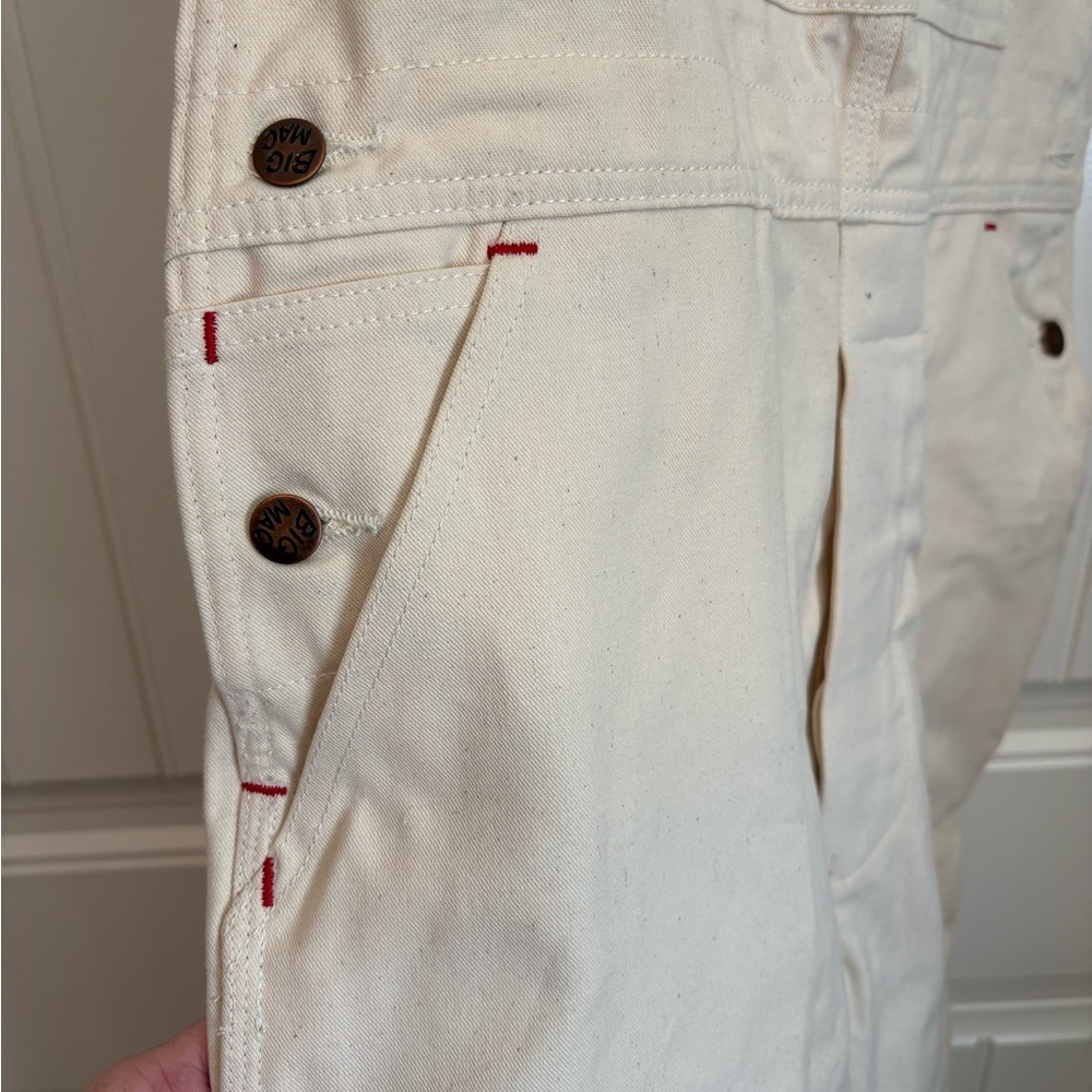 NWT vintage Bic Mac workwear cream overalls 
men’s size 36 x 29 - Picture 4 of 9